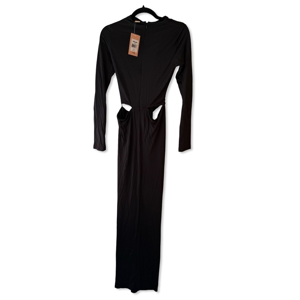 Cult Gaia Keri Dress Black Maxi cutout jersey slinky gown NWT Revolve $898 M - Picture 8 of 12